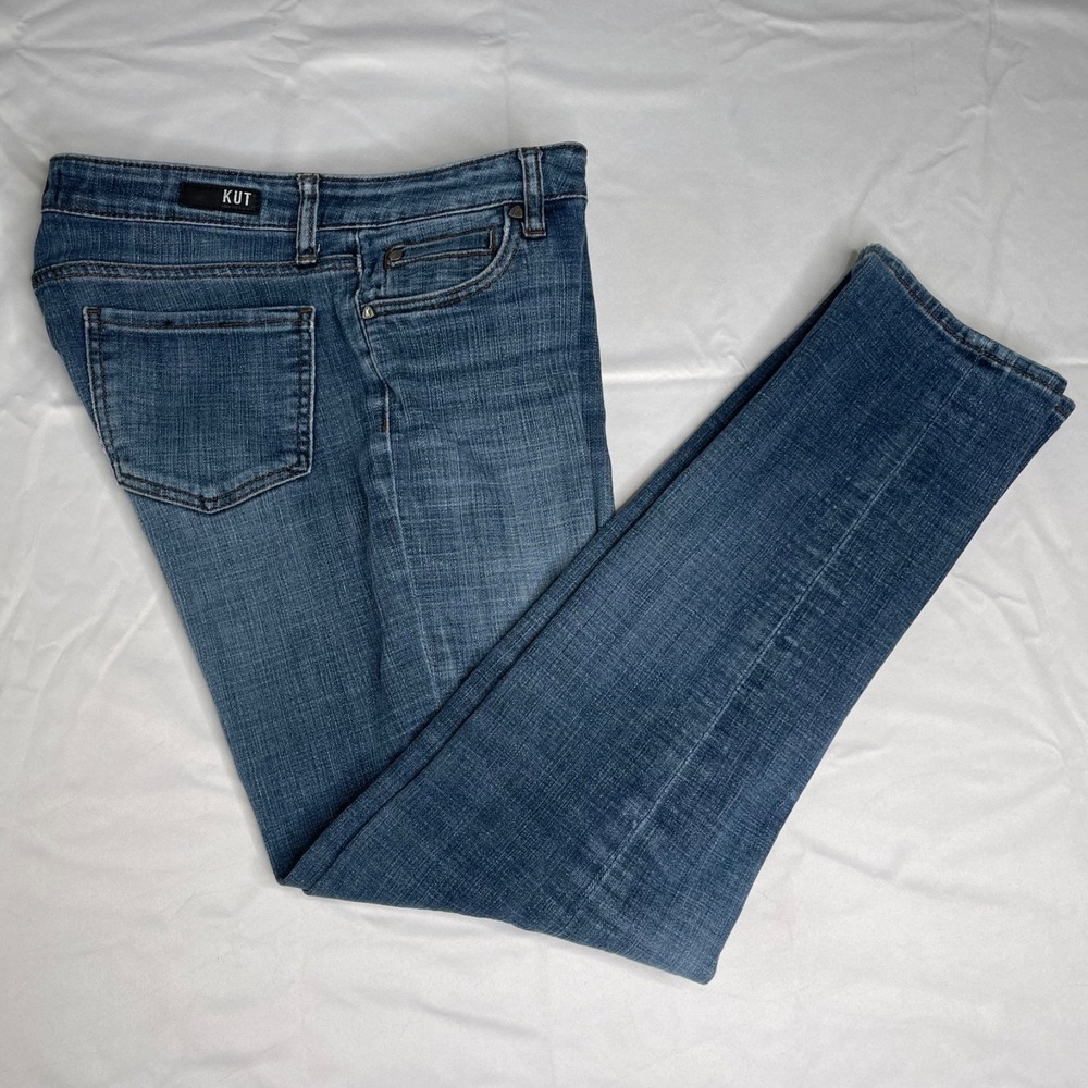 Kut from the Kloth Catherine Boyfriend Jeans Size 8 KP494MY6 Medium Wash Stretch